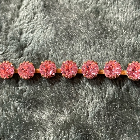 Pink rhinestone bracelet - Picture 4 of 5